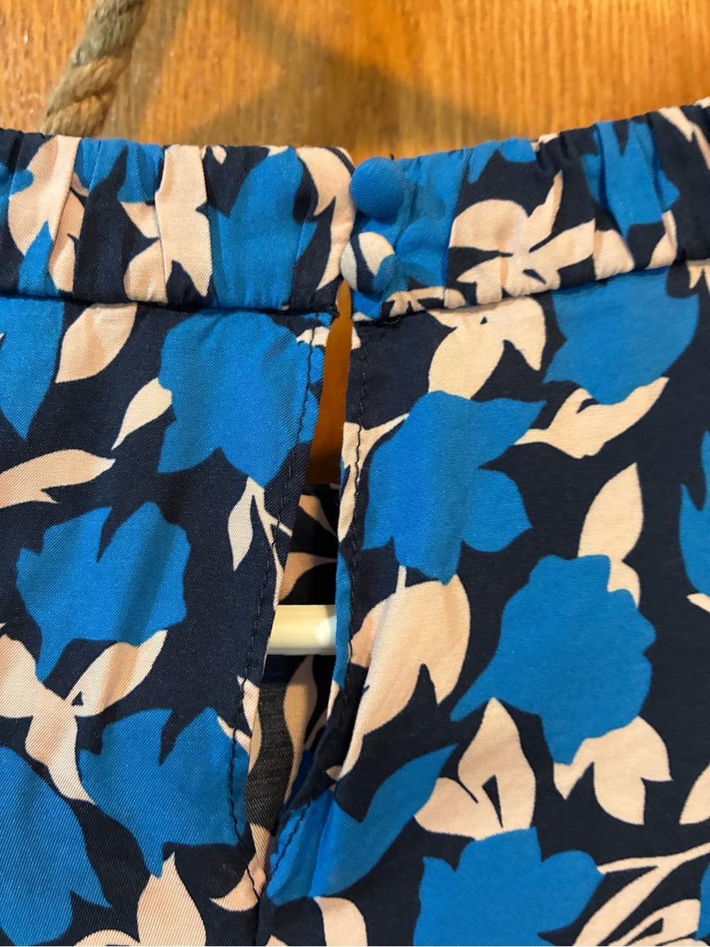 Boden Blue and Pink Floral Short-Sleeve Blouse - Picture 4 of 5